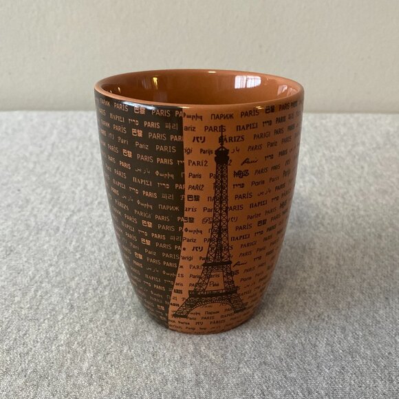 Air De Paris Exclusive Two Toned Brown Eiffel Tower Paris Coffee Mug - Picture 3 of 7